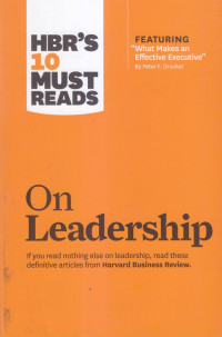 Hbr's 10 must reads : on leadership