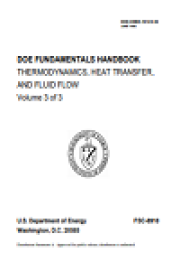 Doe fundamentals handbook thermodynamics, heat transfer, and fluid flow vol. 3