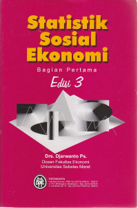 Statistik sosial ekonomi bagian pertama Ed.III