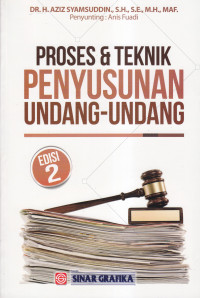 Proses dan teknik penyusunan undang-undang Ed.II