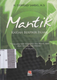 Mantik : kaidah berfikir islam