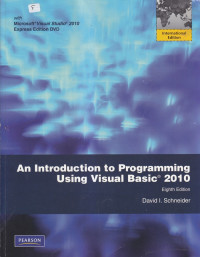 An introduction to programming using visual basic 2010