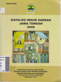 Katalog induk daerah jawa tengah 2009