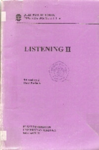 Materi pokok listening II ,1-6; PING 3222