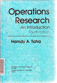 Operations research: an introduction Ed.IV