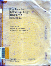 Problems for effective legal research