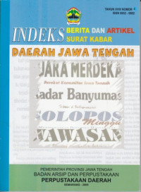 Indeks berita dan artikel surat kabar daerah Jawa Tengah