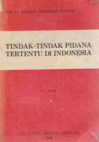 Tindak-tindak pidana tertentu di Indonesia