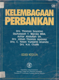 Kelembagaan perbankan