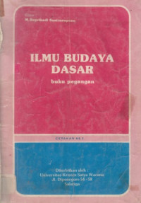 Ilmu budaya dasar: buku pegangan