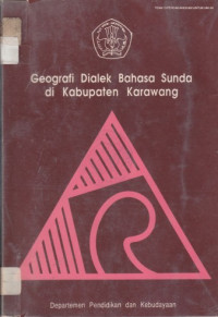 Geografi dialek bahasa sunda di kabupaten kerawang