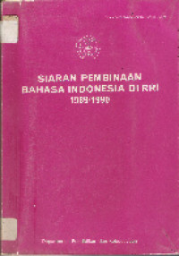 Siaran pembinaan bahasa indonesia di RRI