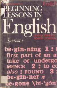 Beginning lessons in english section 1