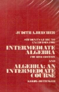 Student guide to exercises for intermediate algebra ...