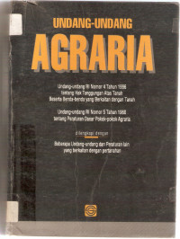 Undang-undang agraria