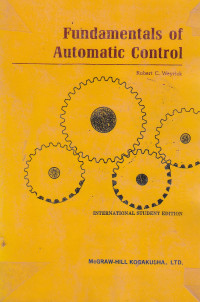Fundamentals of automatic control