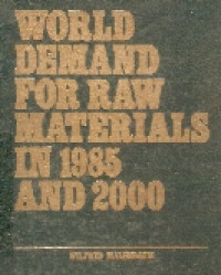 World demand for raw materials in 1985 and 2000