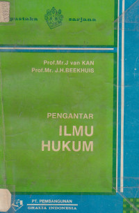 Pengantar ilmu hukum