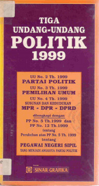 Tiga undang-undang politik 1999