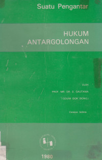 Hukum antargolongan: suatu pengantar