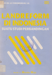Landreform di indonesia: suatu studi perbandingan