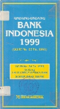 Undang-undang bank Indonesia 1999