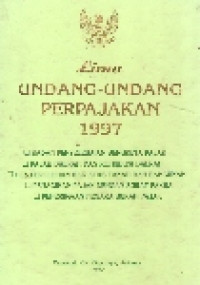 Lima undang-undang perpajakan 1997