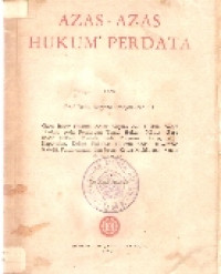 Azas-azas hukum perdata