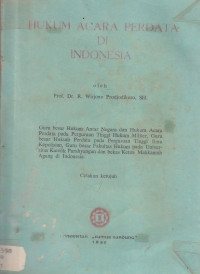 Hukum acara perdata di Indonesia
