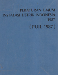 Peraturan umum instalasi listrik Indonesia 1987