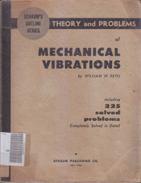 Theory and problems mechanical vibrations
