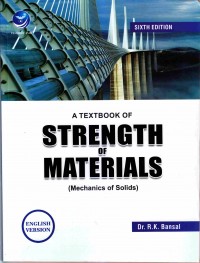 A textbook of strength of materials (mechanics of solids)