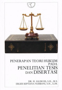 Image of Penerapan teori hukum pada penelitian tesis dan disertasi