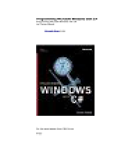 Programming microsoft windows with c#