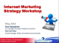 Internet marketing strategy workshop