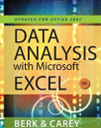 Data analysis with microsoft excel updated for office 2007