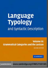 Language typology and syntactic description
