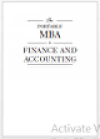 The portable mba in finance and accounting