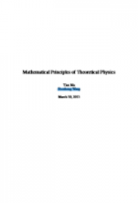 Mathematical principles of theoretical physics