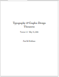 Typography dan graphic design thesaurus