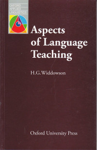 Aspects of language teaching