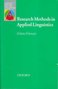 Research methods in applied linguistics