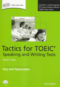 Tactics for toelc speaking and writing tests : key and tapescripts