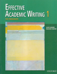 Image of Effective academic writing 1 : the paragraph
