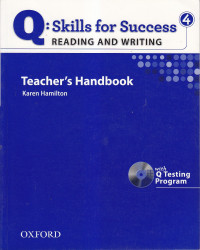 Q: skills for success reading and writing 4: teacher's handbook