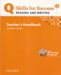 Q: skills for success reading and writing 1