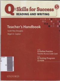 Q: skills for success reading adn writing 5: teacher's handbook