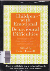 Children with emotional and behavioural difficulties : strategies for assessment and intervention