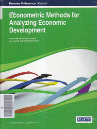 Image of Econometric methods for analyzing economic development