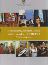 Memorandum akhir masa jabatan wakil presiden boediono periode 2009-2014